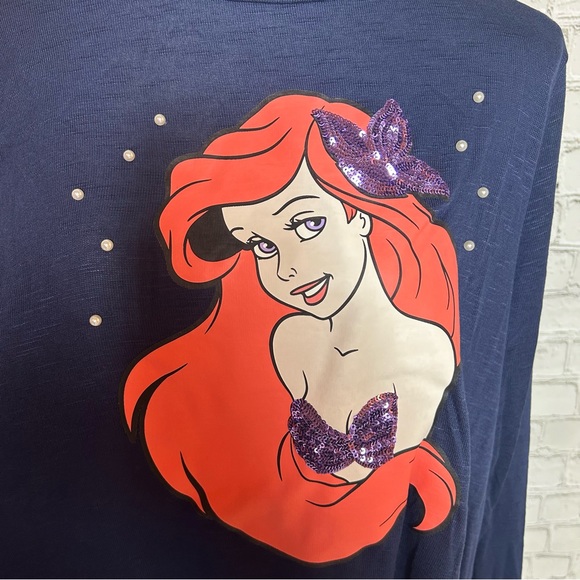 Torrid NWT Navy Little Mermaid Tunic Sweater 2X - Picture 3 of 7